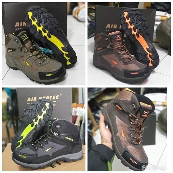 Sepatu Gunung Hiking Pria Wanita Air Protect series Offroad - Sepatu Nanjak Tidak Pake Dus