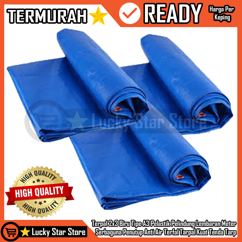 Terpal A3 Ukuran Uk 2x3 Plastik Pelastik Pelindung Terfal Tarpal Panas Hujan Anti Air Serbaguna Tend