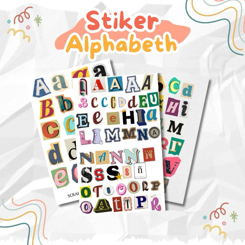 

WORDGIFT Stiker Alfabet Huruf A-Z | Stiker Dekorasi Scrapbook | Aesthetic Sticker Decorative Alphabet Sticker alfabet non cutting journaling STICKER ALPHABET AESTHETIC STIKER AESTHETIC VINTAGE STIKER TUMBLR AESTHETIC STICKER CASE STICKER TUMBLR AESTHETIC