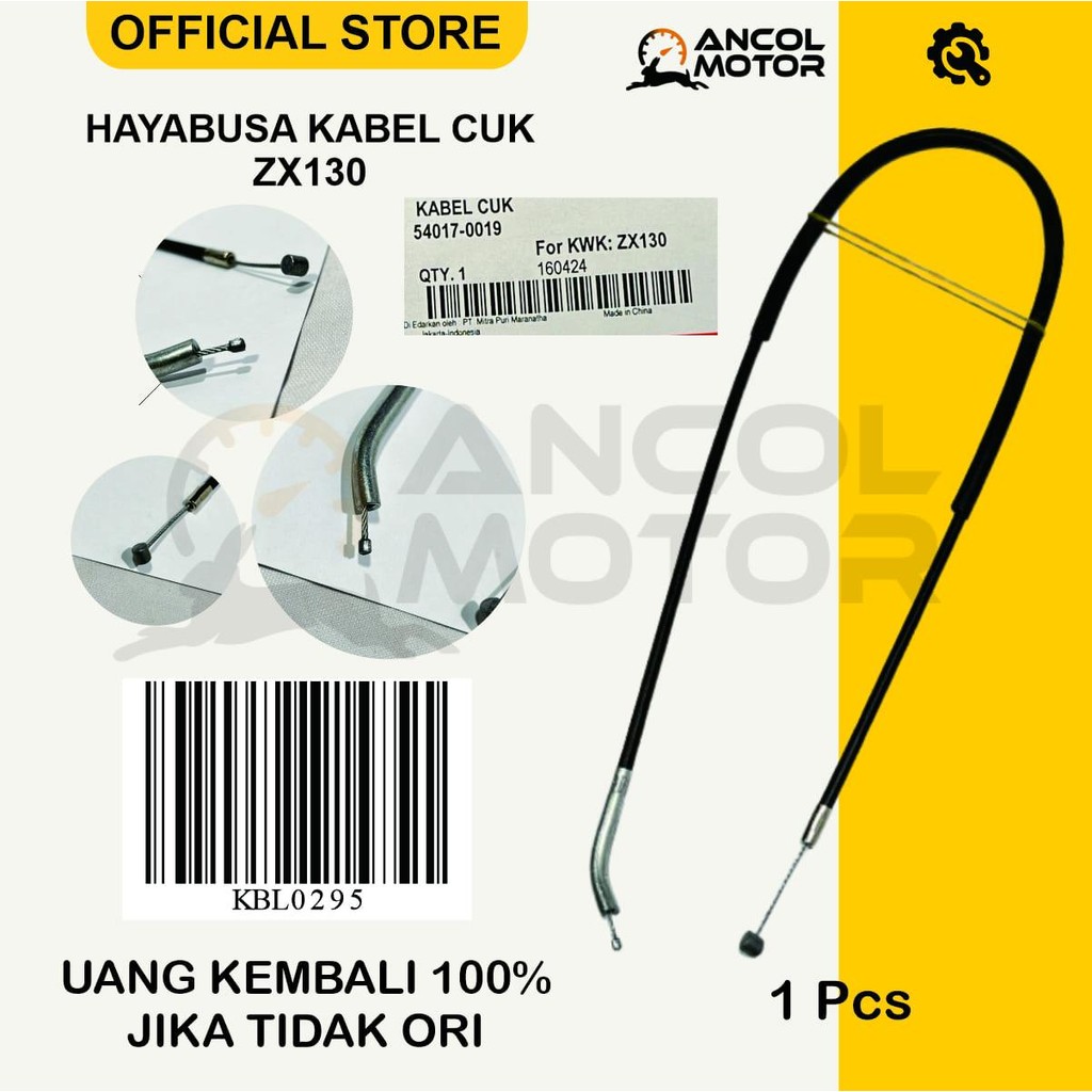 Kabel Cuk Choke Kawasaki ZX130 Blitz R – Kawat Cable Choke Motor Bebek Universal, Tahan Lama & Presi