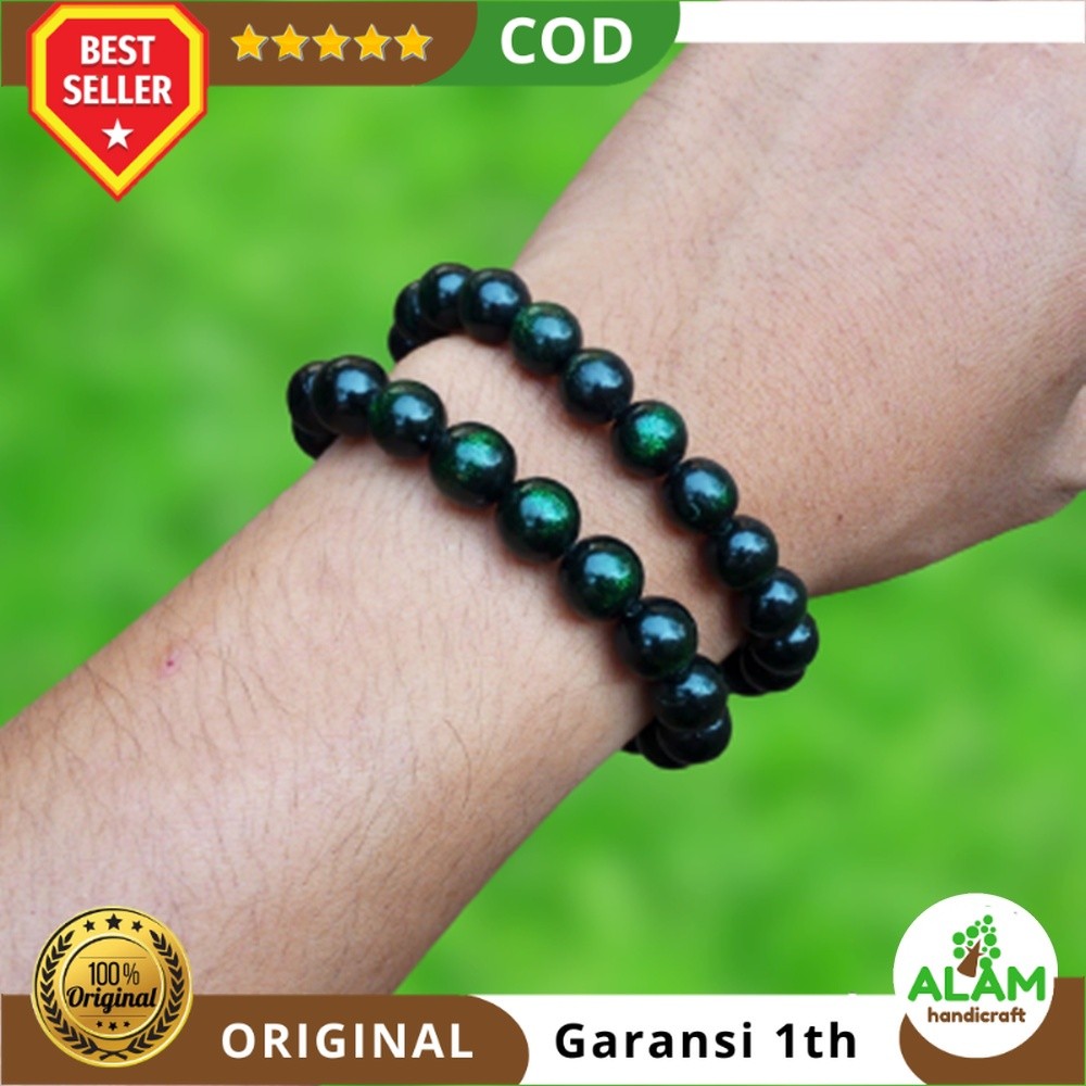 Gelang Akar Bahar Taliarus asli Hijau