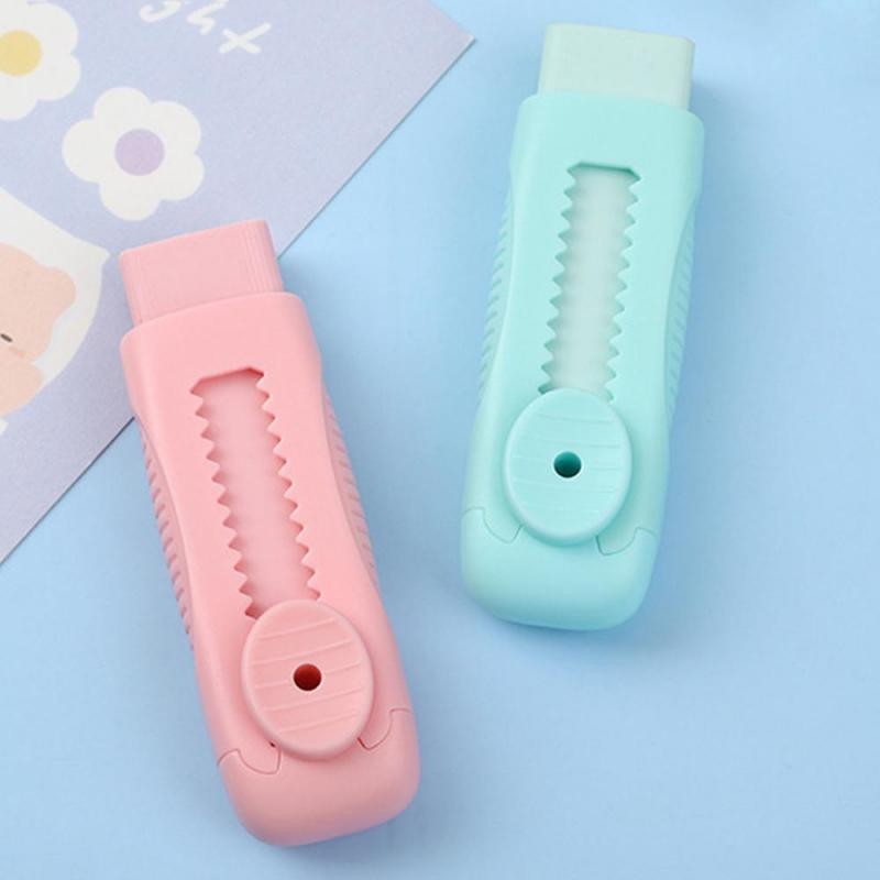

2B White PVC Eraser Clean and Mess Free Student Exam Office Sketch Soft Eraser Drawing Rubber Cute Stationary School Supplies