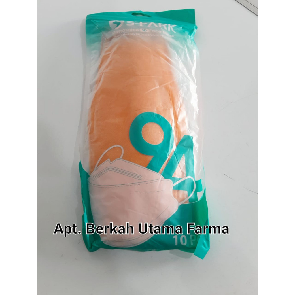 Masker KF94 Stark 3D Orange Per Bgks