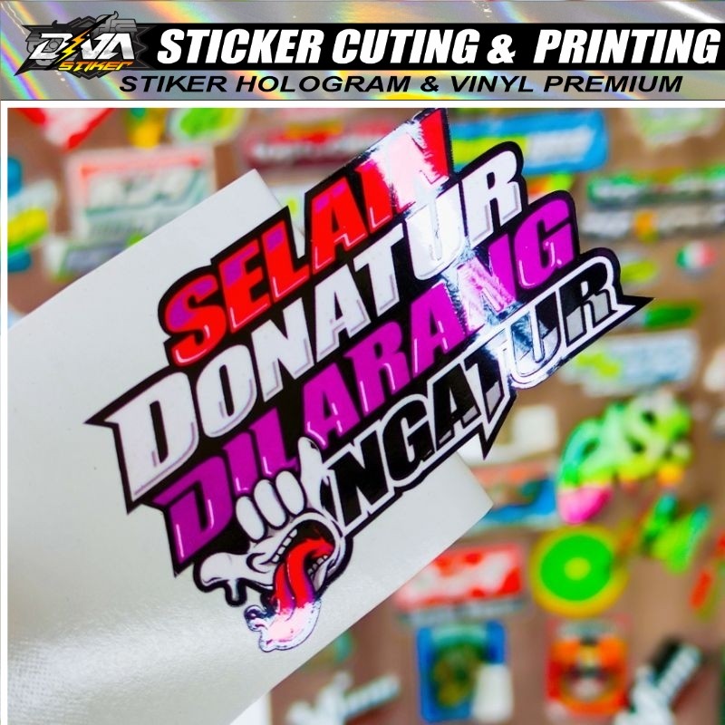 

stiker selain donatur / stiker kata kata