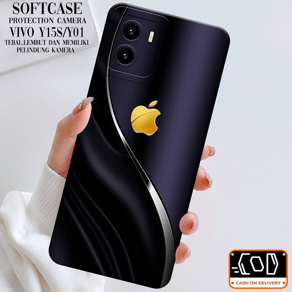 Case Hp Vivo Y15S/Y01 Terbaru- Soft Macaron Pro Camera - Softcase Vivo Y15S/Y01 Terbaru - Casing Viv
