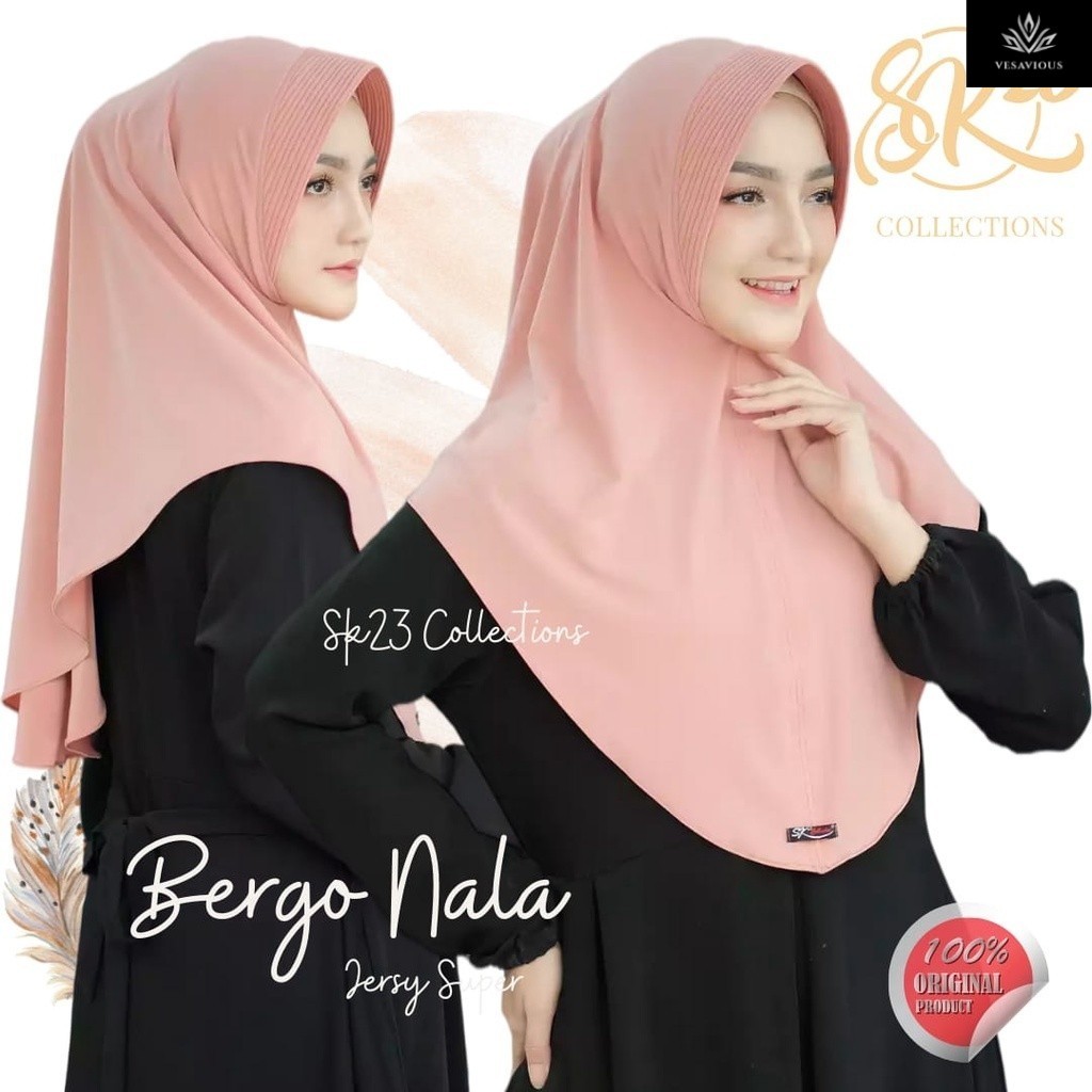 BERGO NALA - HIJAB INSTAN MENUTUP DADA BY SK 23 COLLECTIONS