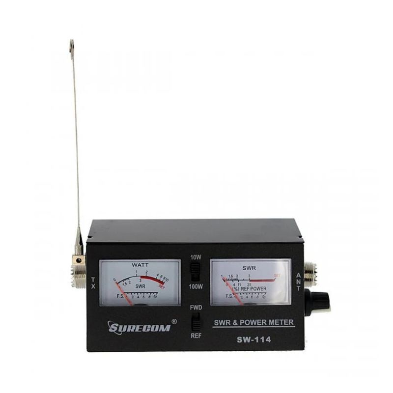 Surecom SW-114 SWR RF Field Strength Test Power Meter untuk Daya Relatif 3 Fungsi Analog dengan Ante