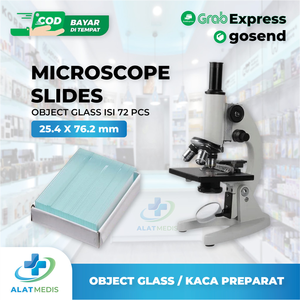 Object Glass Kaca Object Mikroskop Slide Kaca Preparat
