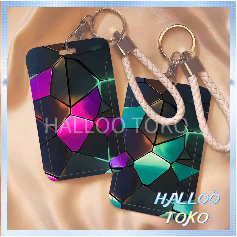 

ID CARD HOLDER MOTIF KAWAII TEMPAT KARTU PHOTOCARD PHOTO CARD Pelindung + Tali,Pemisahan Kilat Warna Ekstrem