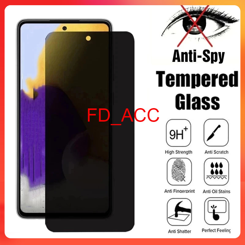 [ ANTI GORES SPY SAMSUNG S20 FE / S21 FE / S23 FE / S24 FE ] TEMPERED 5D SPY PRIVACY ANTIGORES GELAP
