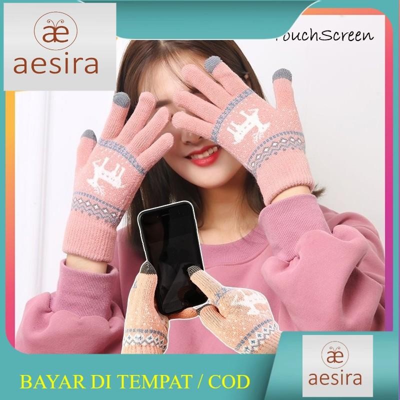 Sarung Tangan Hangat TouschScreen Gloves Motor Fashion Wanita Korea SRG13