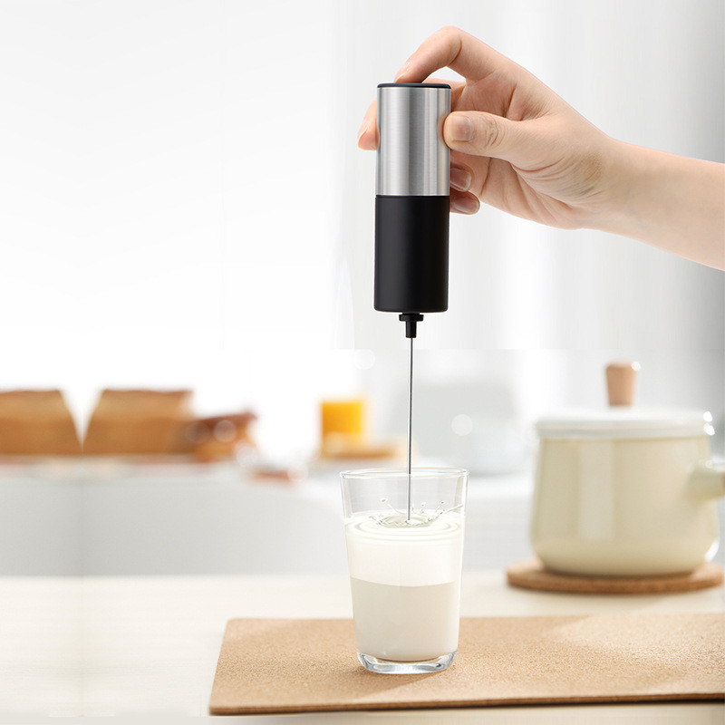 Household Small Electric Milk Frother, Handheld Milk Frother, Smart Coffee Milk Frother, Electric Eg
