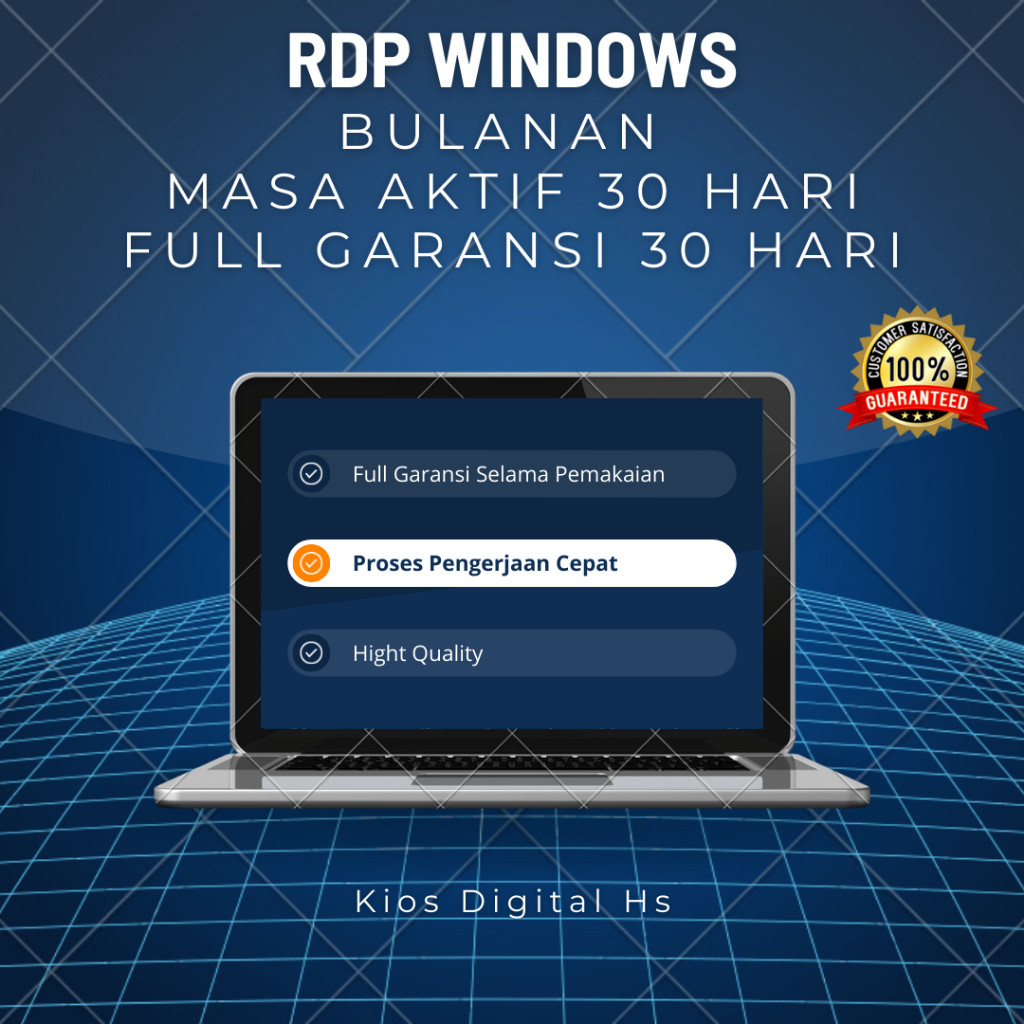 RDP WINDOWS BULANAN TERMURAH FULL GARANSI 30 HARI