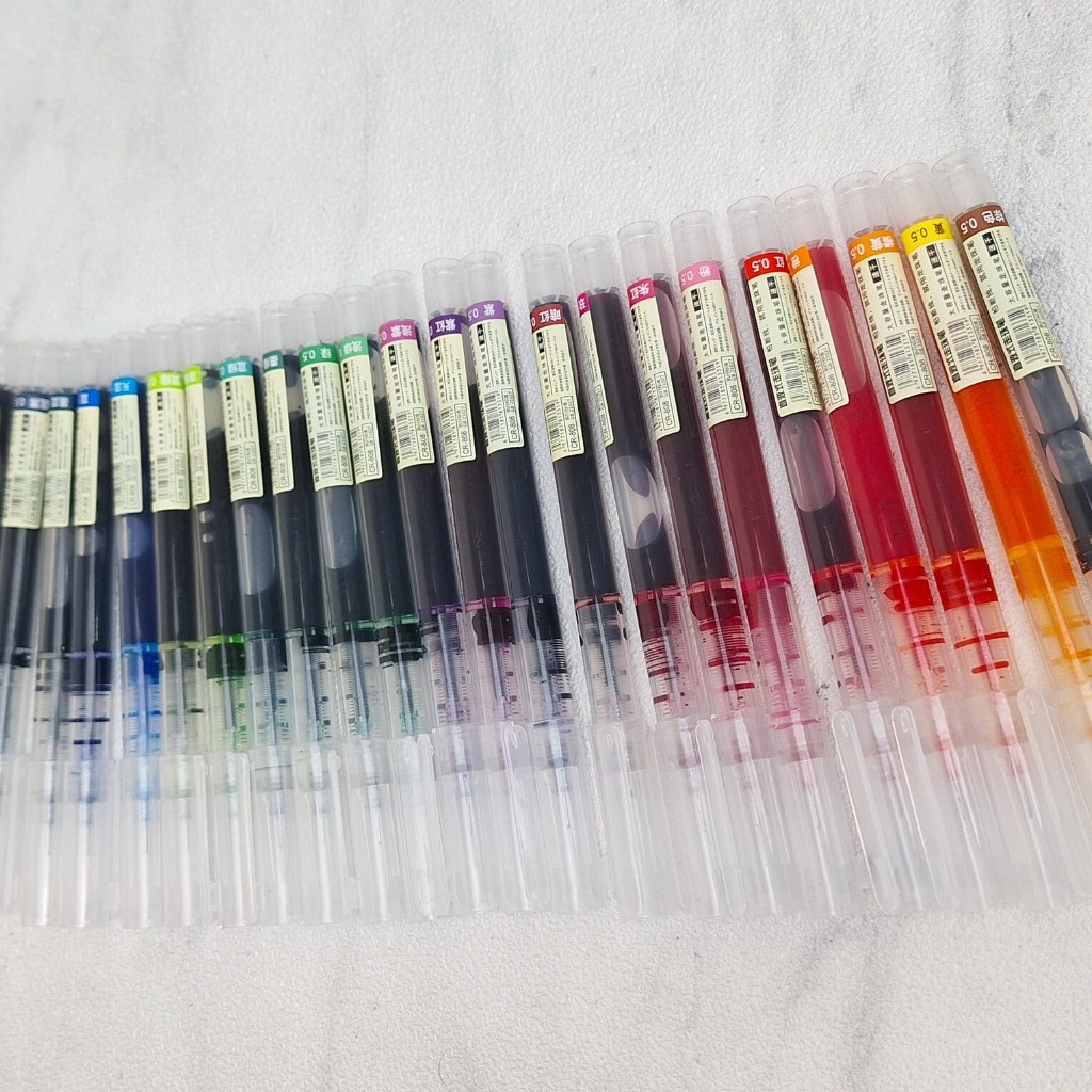 

Zumoo Liquid Gel Pen 23 Warna / Quick Drying pen / 0.5 mm Pulpen Gel cair cepat kering
