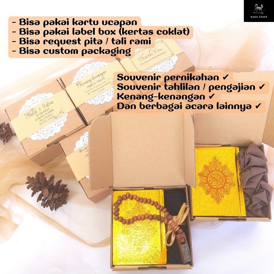 ALQURAN gomy.id gift box hampers kado souvenir lebaran idul fitri alquran al quran pengajian 40 100 