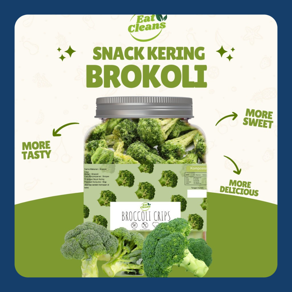 

Keripik Brokoli Crispy - Snack Freeze Dried Broccoli - Keripik Buah Sayur Premium - Snack Diet Sehat - Camilan Kripik Brokoli - Healthy Snack Enak
