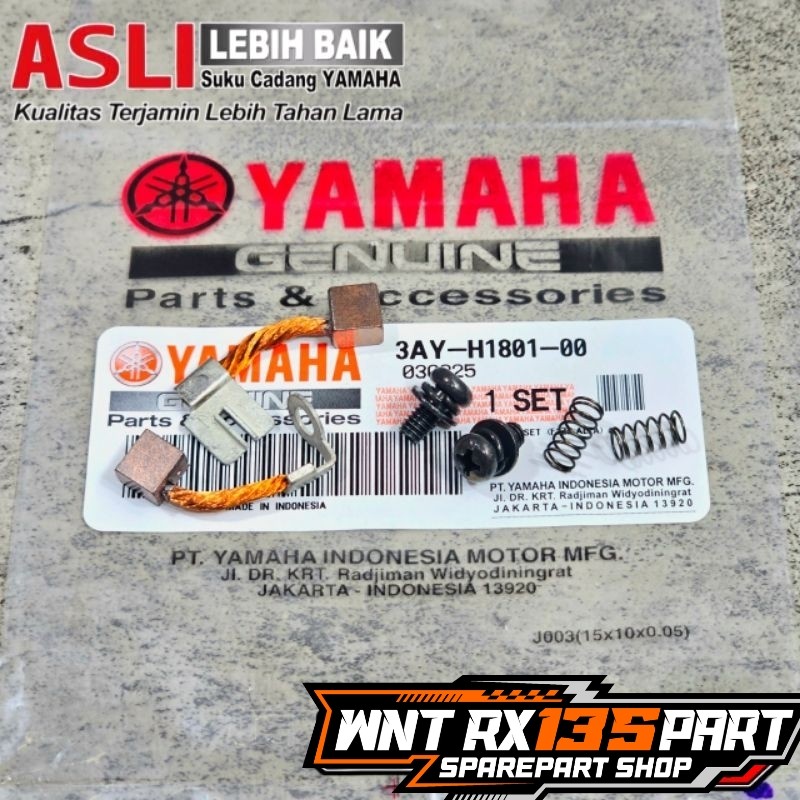 BRUSH SET ARANG ARENG DINAMO STATER F1ZR FIZR ALFA VIXION LAMA ORIGINAL YAMAHA | 3AY-H1801-00