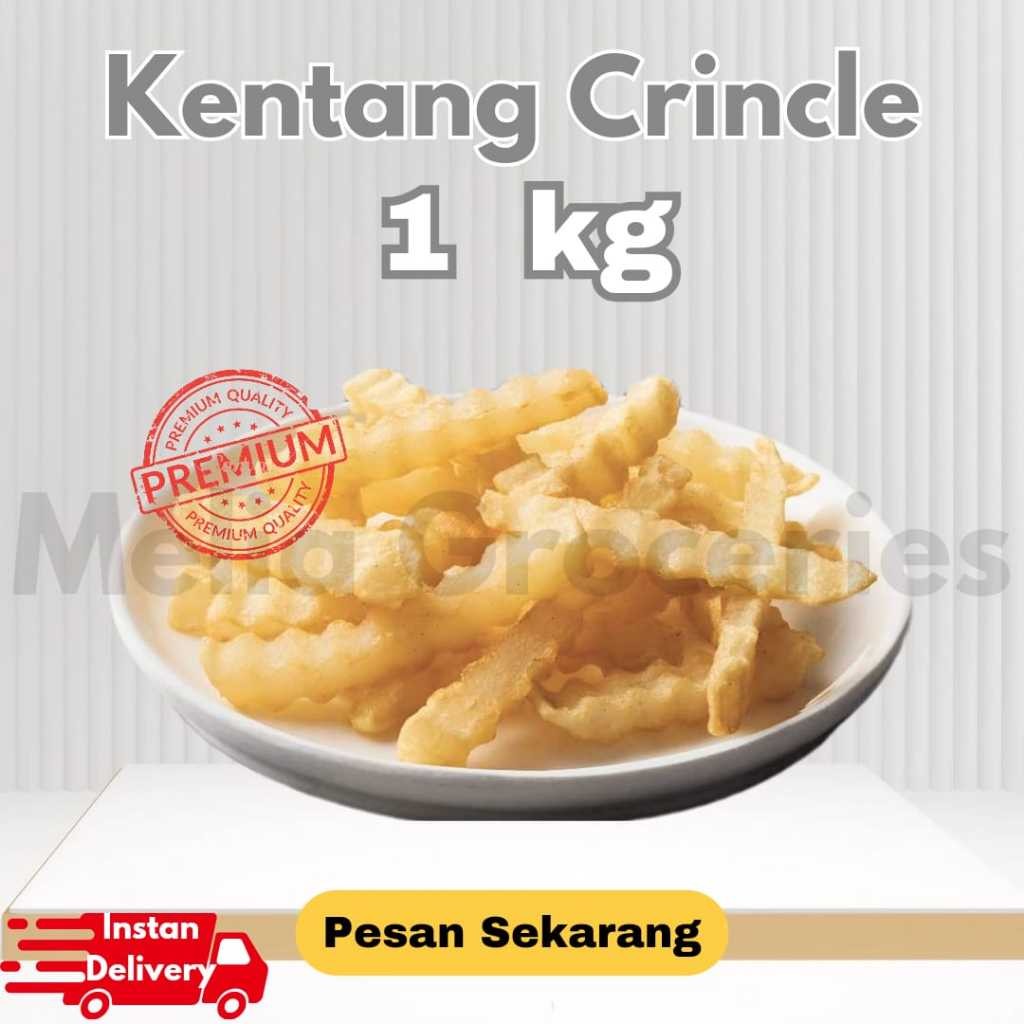 

AVIKO Crinkle Cut 12mm Grade A / Kentang Goreng Beku gerigi / French Fries