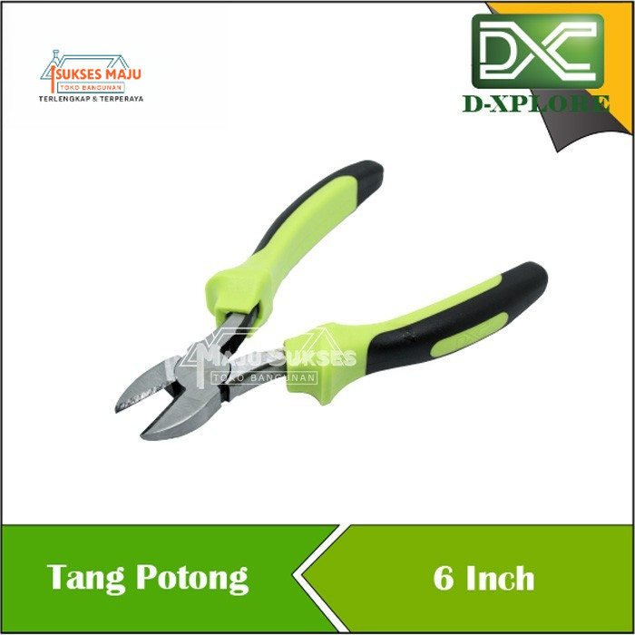 TANG POTONG 6 " INCH Cutting Plier D-XPLORE GAGANG FIBER KUALITAS BAGUS KUAT