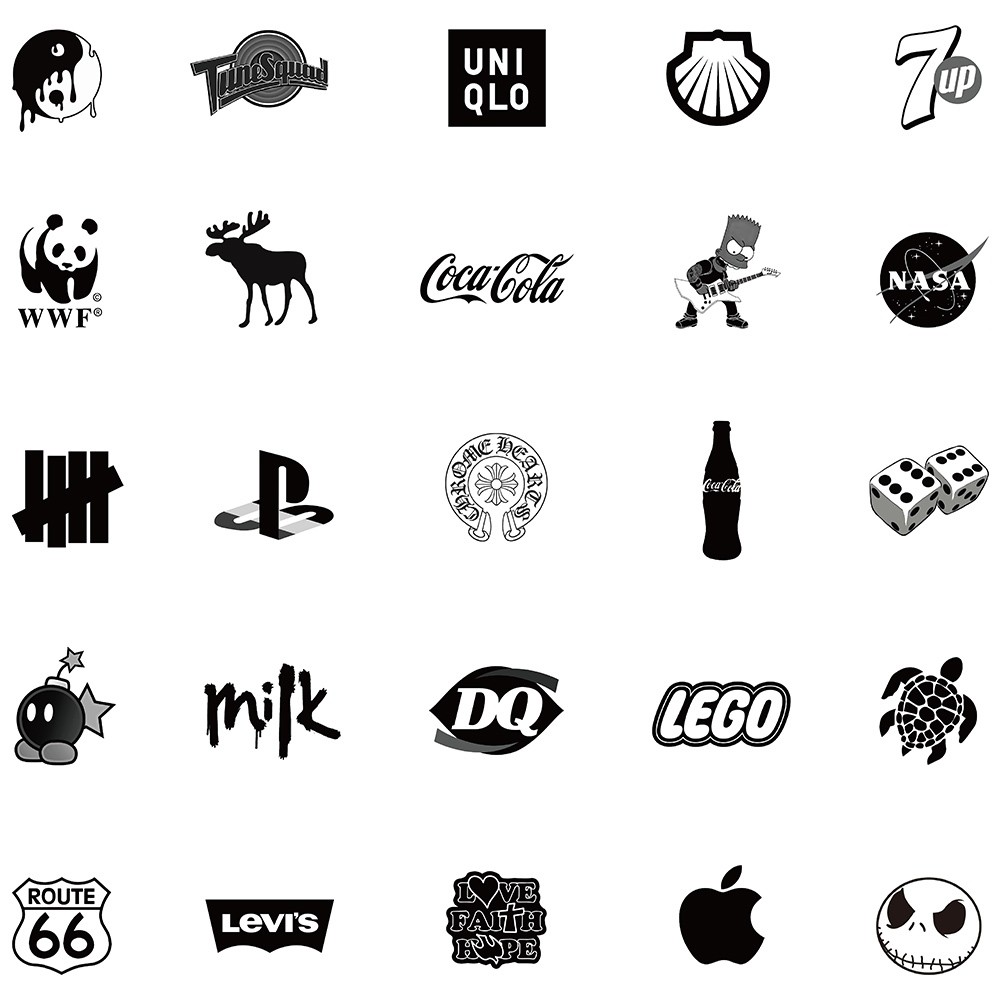

Hypebeast Stiker Keren Pack Gaya Hitam dan putih Stiker Aesthetic Decal Vinyl Stiker Anti Air- Sticker Helm Motor Buku Journal Koper Stiker Casing HP Stiker Laptop Stiker Botol Gitar