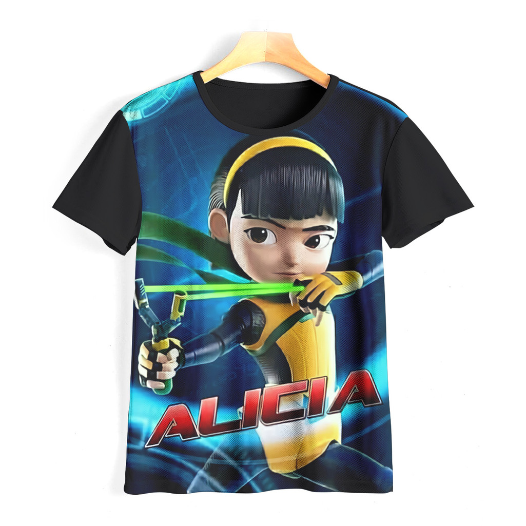 Kaos Ejen Alicia Keren dan Adem | Baju Ejen Alicia Untuk  Anak & Dewasa | 02EAC003