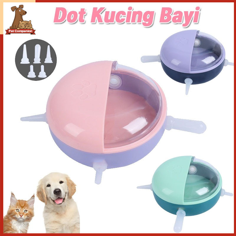 Dot Kucing Bayi /4 Lubang Dot Kucing /BARU LAHIR NIPPLE Anjing & Kucing BAHAN SILICON TEMPAT