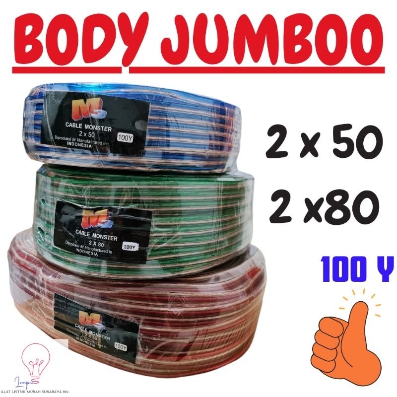 KABEL MONSTER/KABEL TRANSPARAN/KABEL BENING/ KABEL SERABUT/KABEL AUDIO