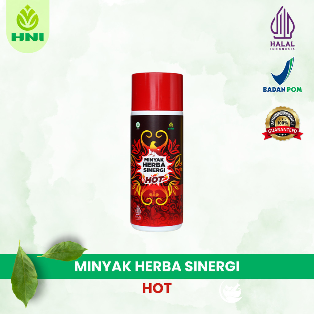 MINYAK HERBA SINERGI HOT (MHS) - MHS HOT Merah - Original HNI HPAI dengan Nano Technology