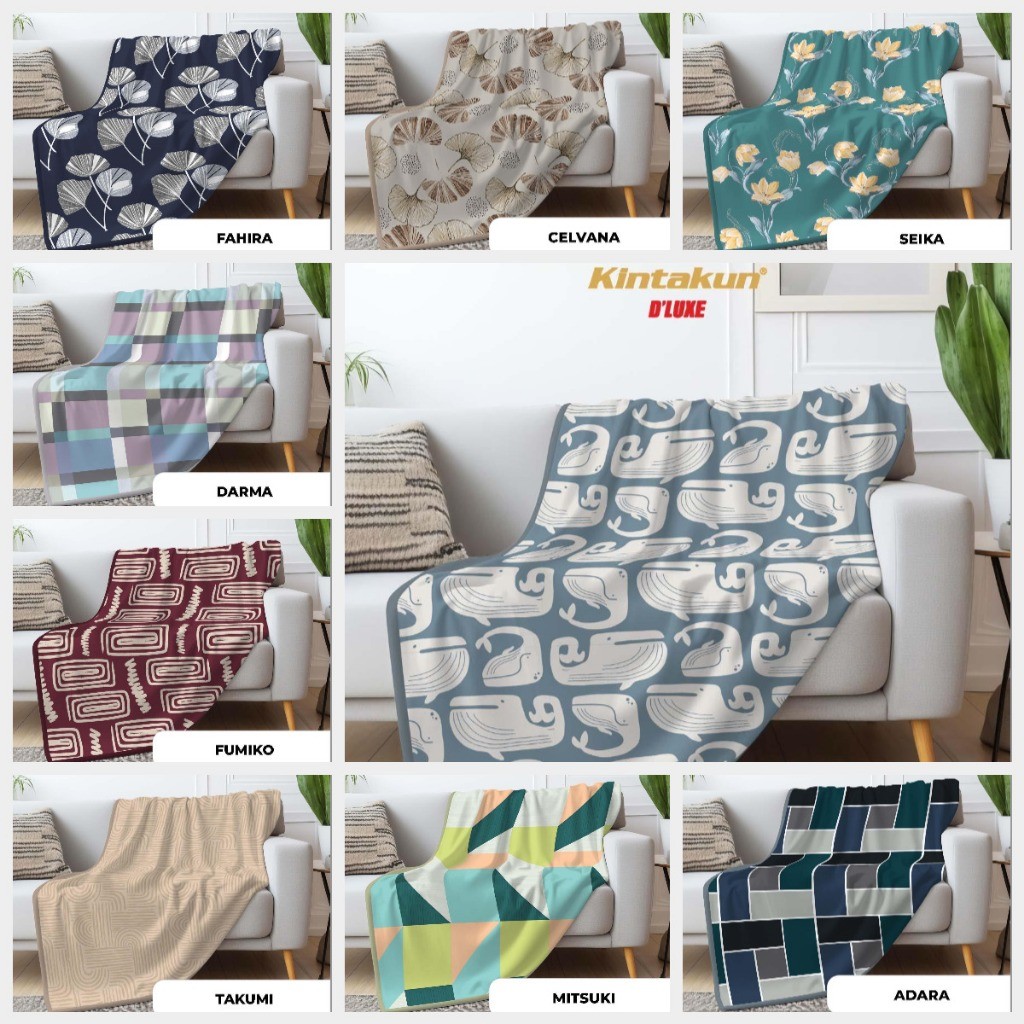KINTAKUN SELIMUT FLANNEL / SELIMUT BULU UK.160 X 200
