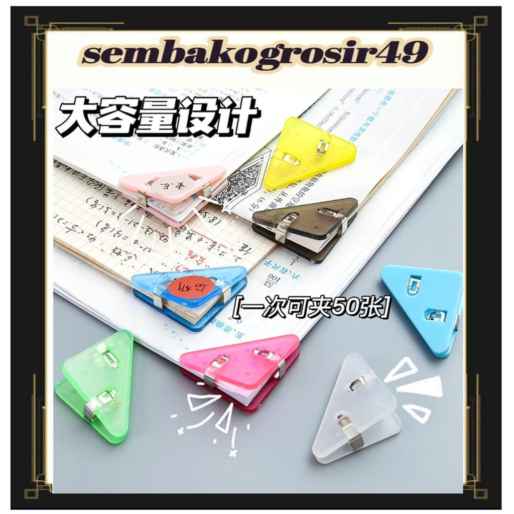

SSG Penjepit Kertas Akrilik Penjepit Sudut Kertas Segitiga Acrylic Corner Clamp AM