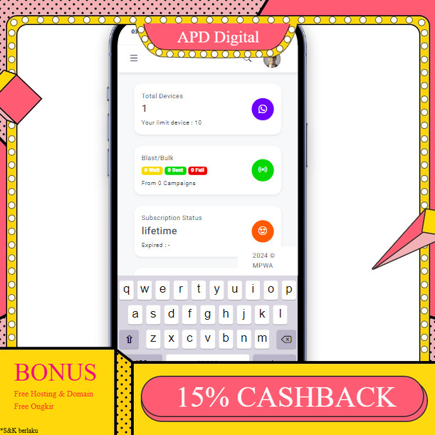 SOURCE CODE WHATSAPP GATEWAY WEB LIFETIME APD