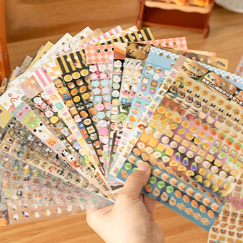 

Mr. Paper, Cartoon Cute Macaron Mini Pattern Stickers Book Scrapbook Phone Case Notebook Diary Decorative Stickers