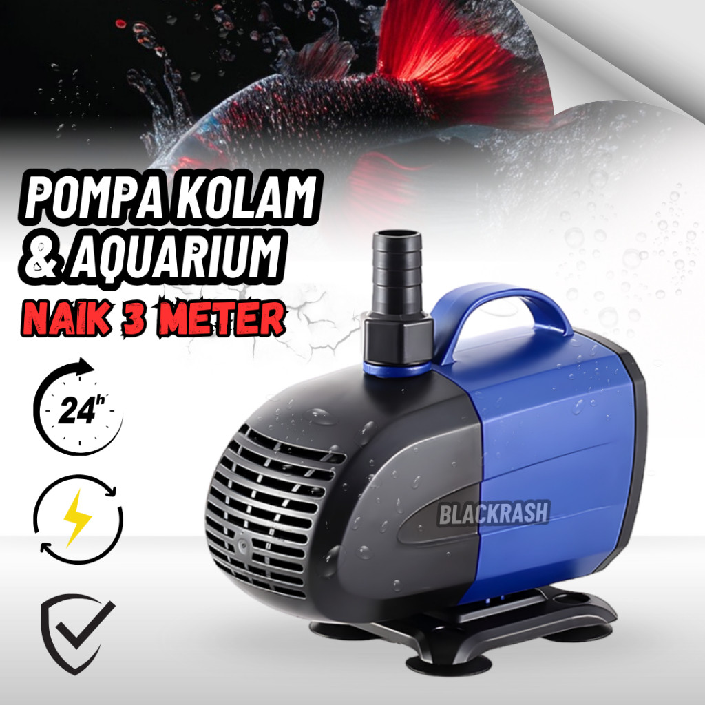 Terlaris Power Head Pompa Celup Aquarium Besar 3 Meter Water Pump Mesin Penguras Air Kolam Ikan Koi