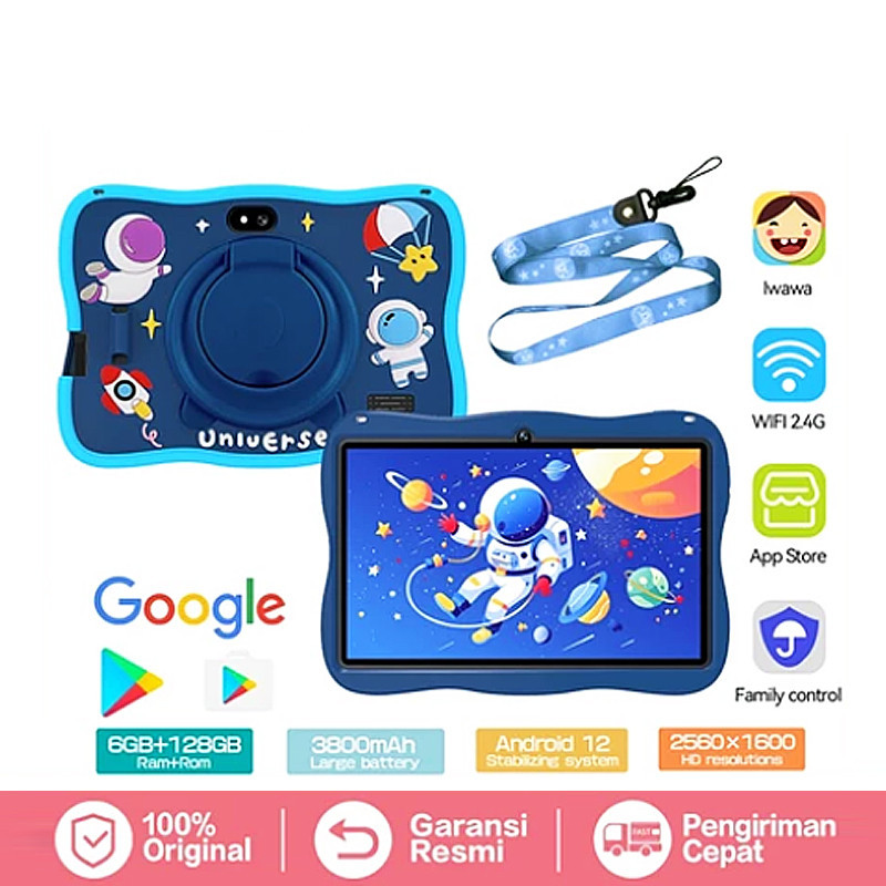 Sparkle Tablet Antiradiasi Anak S12/Tablet Belajar Anak/Tablet Android Anak /Tablet Study anak/