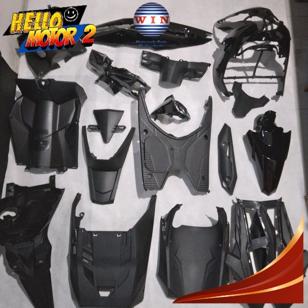 Full Body Beat Street / ESP K81 2016 2017 2018 2019 Hitam WIN | complete set bodi kasar halus motor 