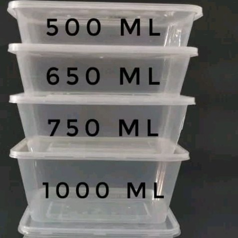 

box kontainer thinwall rec 500ml, 650ml, 750ml, 1000ml