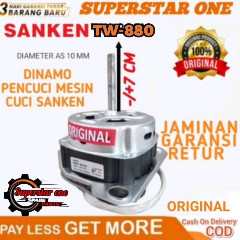 dinamo wash/pencuci mesin cuci sanken TW 880/TW 7800