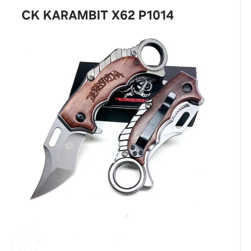 PISAU LIPAT KERAMBIT X62 / PISAU LIPAT X62 SURVIVAL KIT TZ P1014