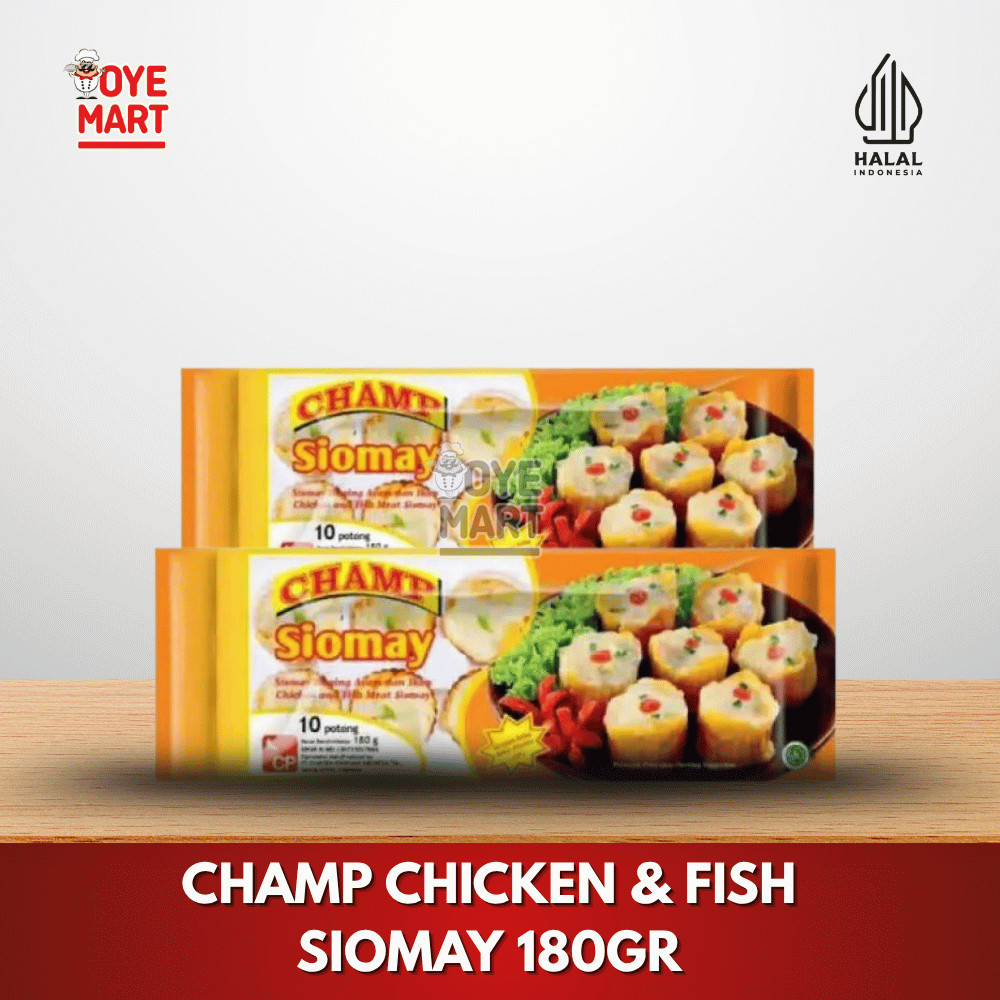 

CHAMP CHICKEN & FISH SIOMAY 180GR SIOMAY AYAM DAN IKAN HARGA PROMO