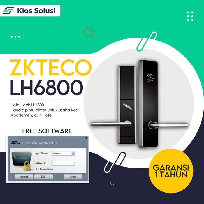 

Smartlock / HotelLock ZKTECO LH6800 | Handle Pintu Pintar untuk Hotel - LH68+Encoder