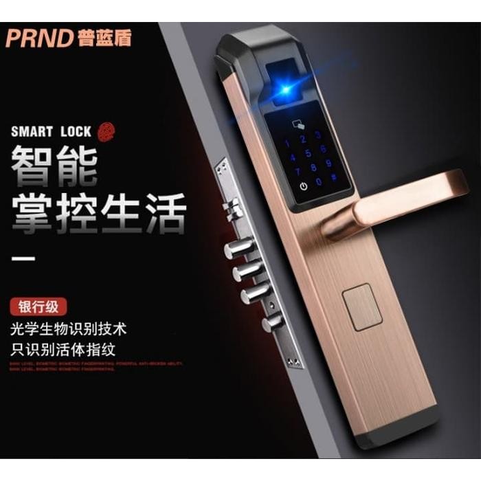 

PRND-X3 Biometric Electronic Fingerprint Password RFID Door Lock - black