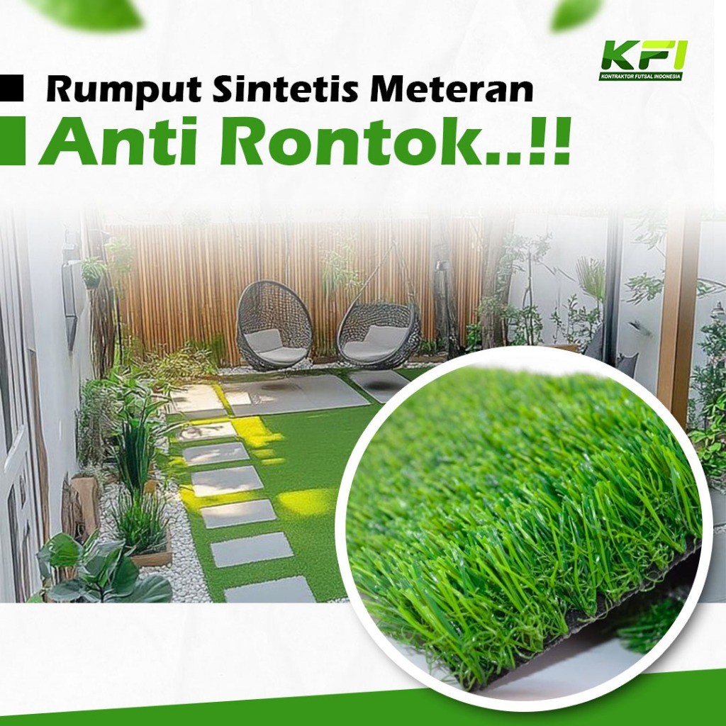Rumput Sintetis Meteran Lebar 2 MRumput Sintetis Meteran 100x200 Rumput Sintetis Meteran 30 Mm Rumpu