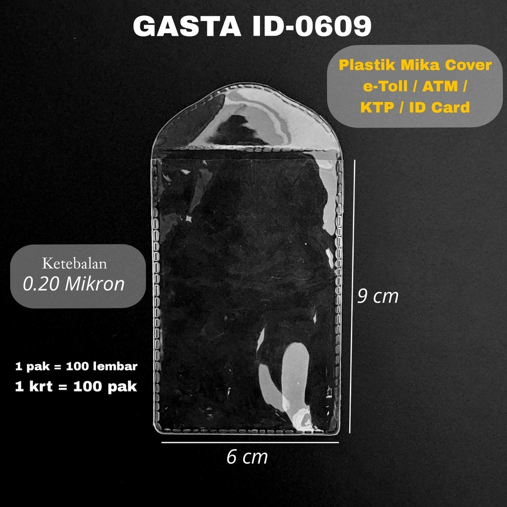 

GG Kantong Plastik Cover utk KTP/ATM/SIM/ETOL (20pc)