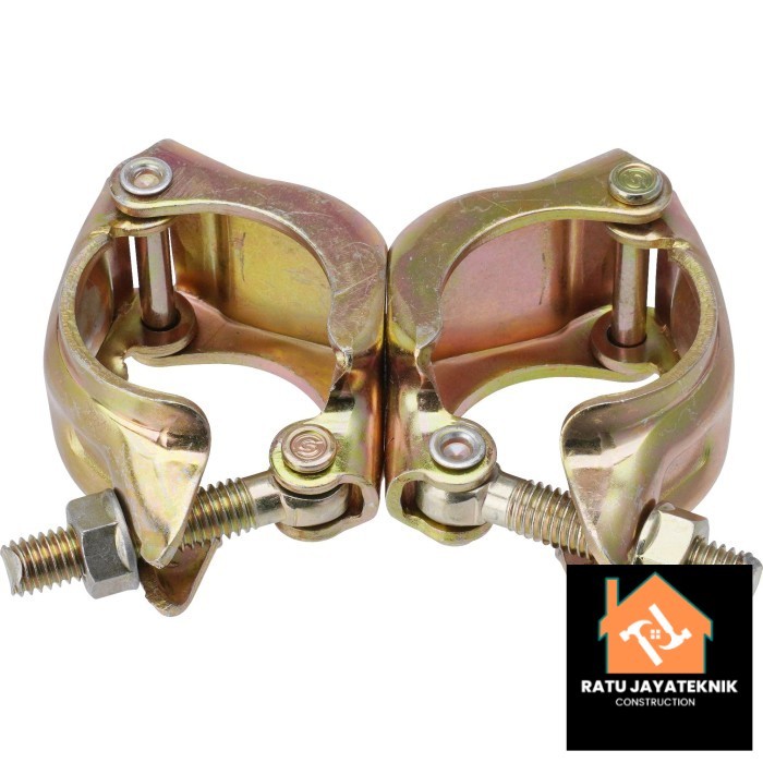 Clamp Scaffolding Hidup & Mati / Klem Steger Scafolding Swivel Fixed  - Fixed / Mati