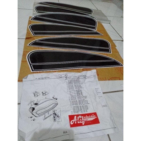 striping honda cb125 stiker honda cb125 stiker cb 125 DETAIL ORIGINAL stiker CB polet tangki cb125 U