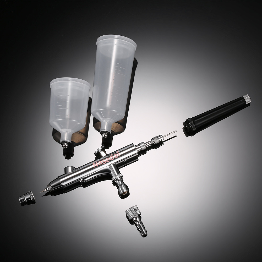 

20cc 40cc Airbrush spray gun Gravity Feed Double Action Air Brush Cake Tattoo pistola de pintura aerografo Nail Tool 0.3mm
