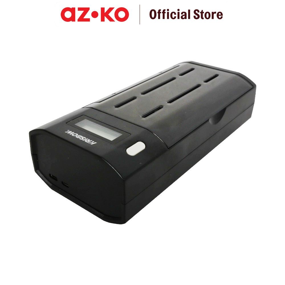 AZKO Krisbow Charger Baterai Universal 4 Slot Ctc Aa/Aaa/9V/C/D - Hitam Casan Batre Isi Ulang Perala
