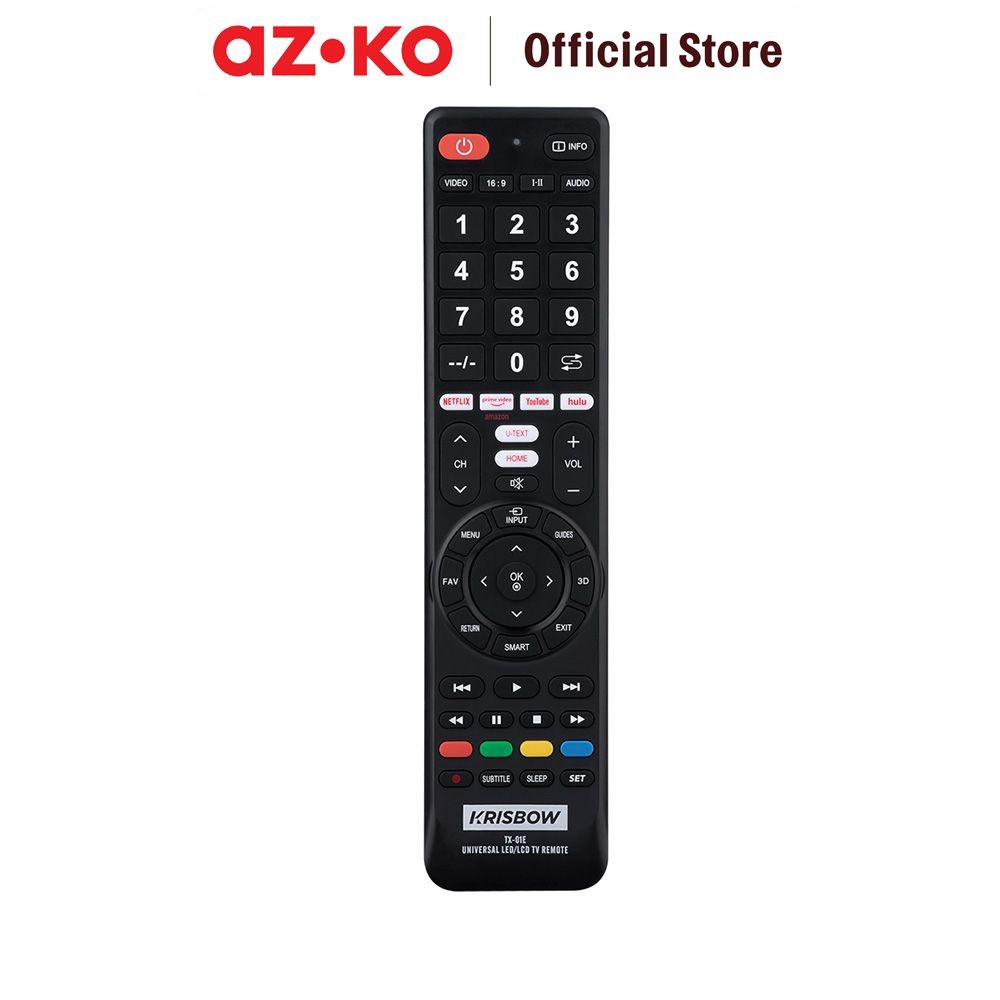 AZKO Krisbow Remote Smart Tv Universal Tx01e All In Remote Controller Remot Tv Universal Universal R