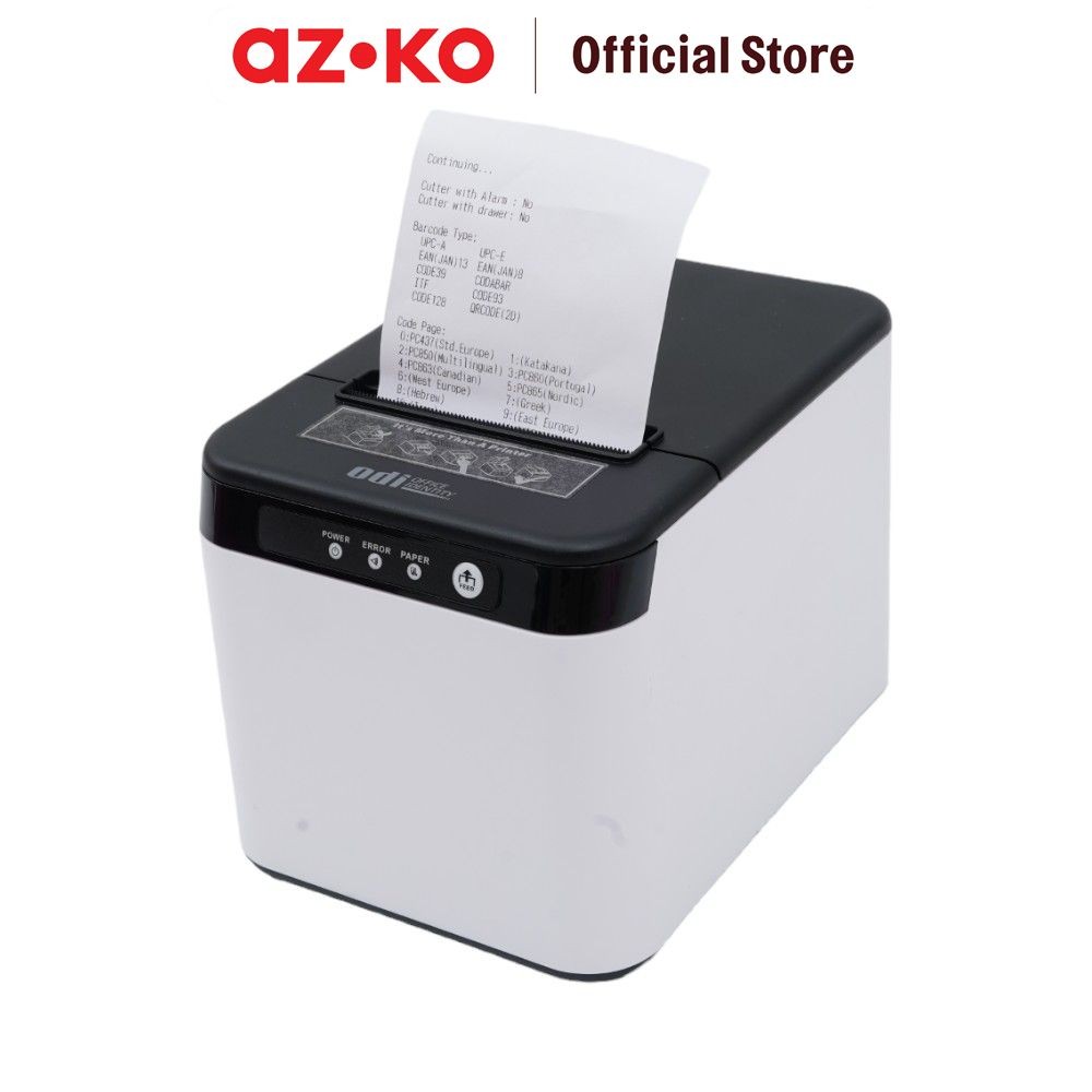 AZKO Odi 80 Mm Printer Thermal Wireless Auto Cut Zyq821 - Mix Mesin Cetak Printer Bon Wireless Print
