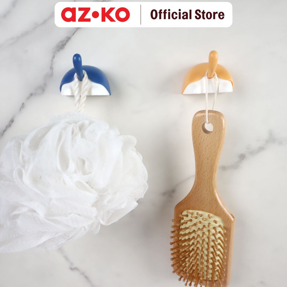 AZKO Stora Set 2 Pcs Gantungan Dinding Serbaguna Permanen Cat Tail Pengait Multifungsi Tembok Wall H